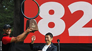 Tiger Woods wins 82nd PGA Tour title to equal record